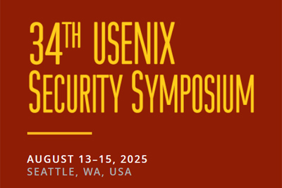 34th USENIX Security Symposium